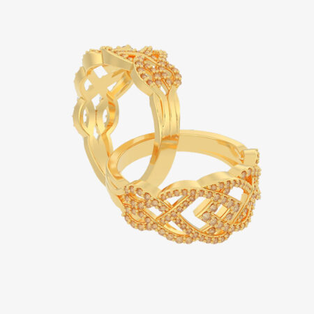 Diamond and White Topaz Ring Sets